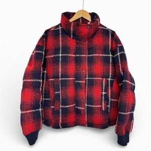 Levi's Wool Blend Quilted Plaid Jacket